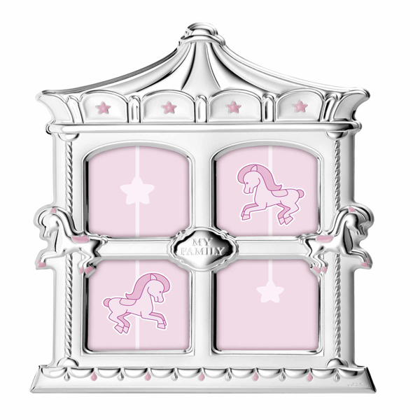 Εικόνα της BABY CAROUSEL FAMILY SILVER FRAME