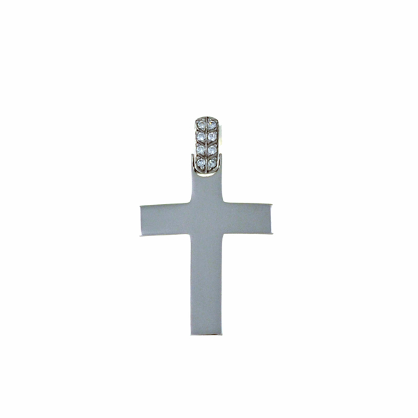 Εικόνα της ZIRCONIA HOOP CROSS