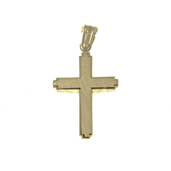 Εικόνα της ZIRCONIA HEART ON GOLD CROSS