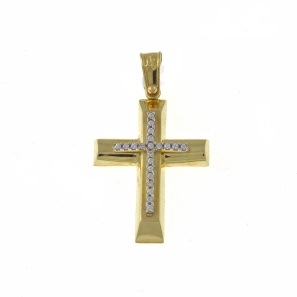 Εικόνα της MATTE AND SHINY GOLDEN CROSS