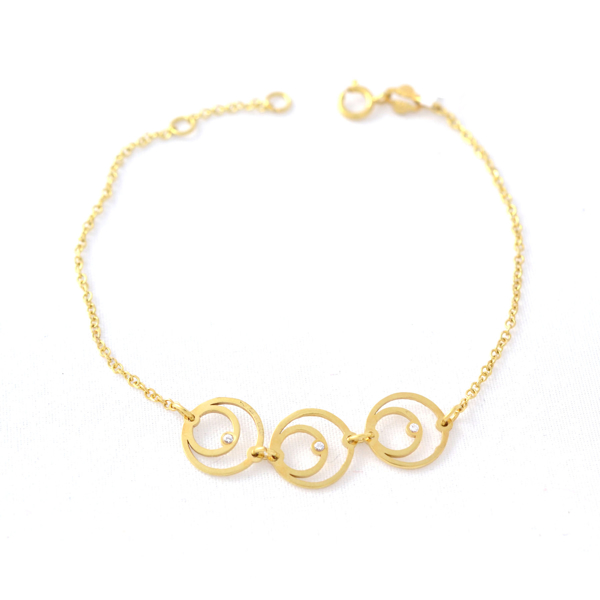 Εικόνα της TRIPLE CIRCLE BRACELET