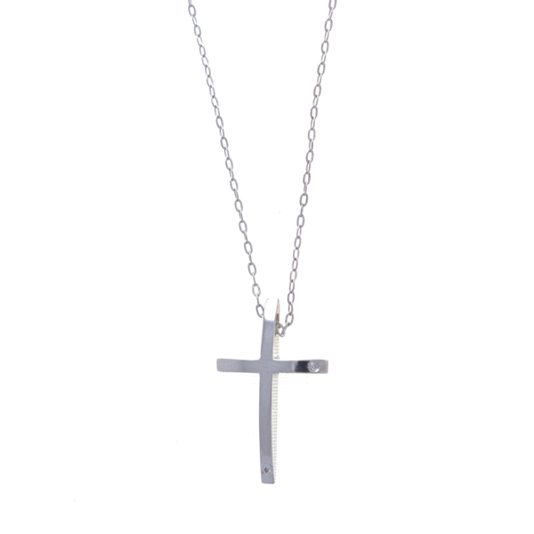 Εικόνα της THIN CROSS IN WHITE