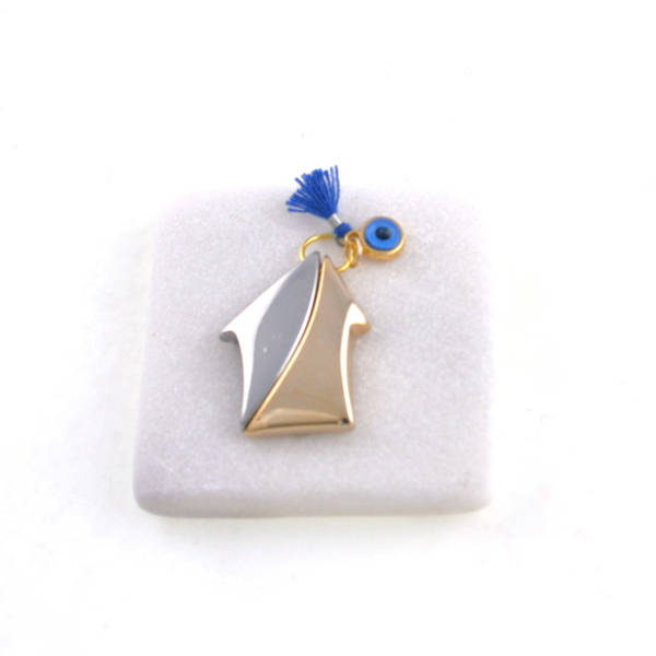 Picture of METALIC CHARM ON MARBLE