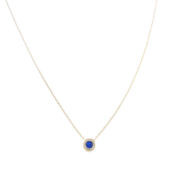 Εικόνα της BLUE CIRCLE NECKLACE