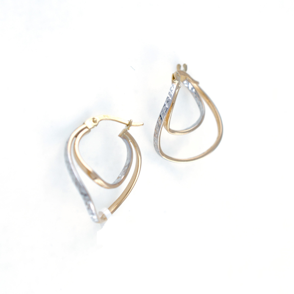 Εικόνα της DOUBLE WAVY HOOPS
