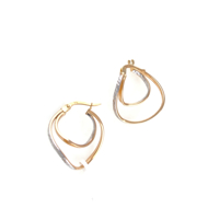 Εικόνα της DOUBLE WAVY HOOPS