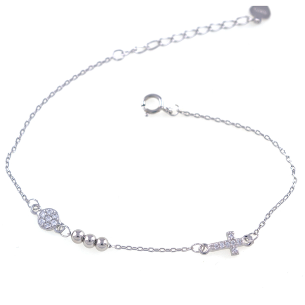 Εικόνα της CROSS STONE BRACELET