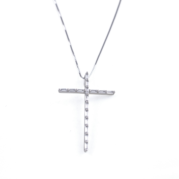 Εικόνα της CROSS ZIRCONIA SILVER