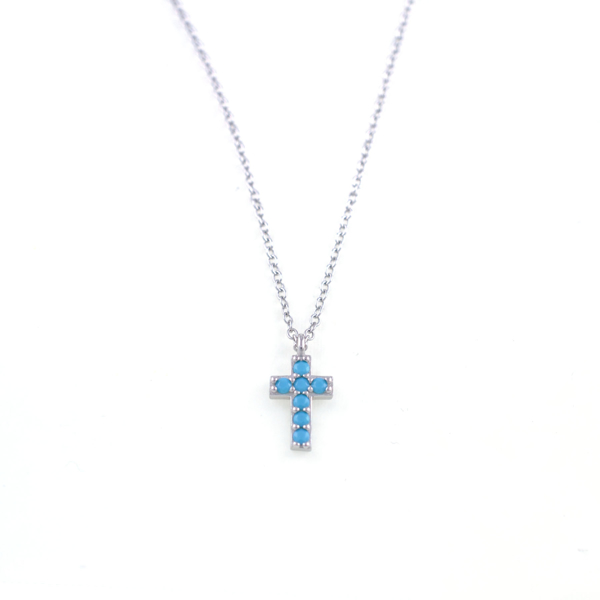 Picture of TURQUOISE MINI CROSS