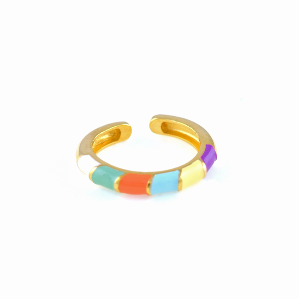 Picture of ENAMEL RAINBOW RING