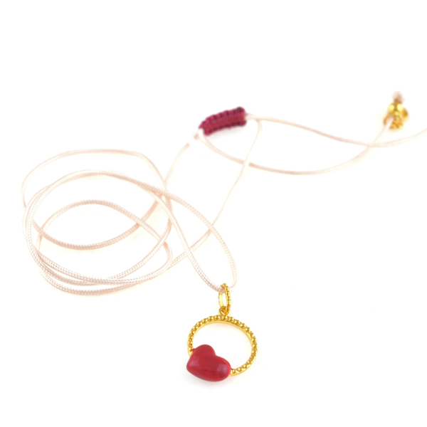 Picture of ENAMEL HEART ON CORD