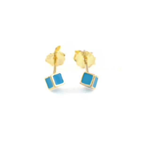 Picture of ENAMEL CUBE BLUE