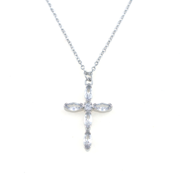 Εικόνα της CROSS ZIRCON IN STEEL