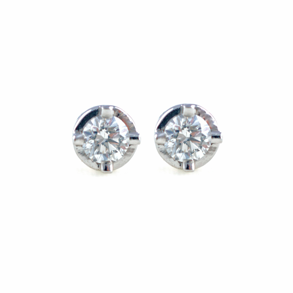 Εικόνα της DIAMOND ROUND EARRINGS