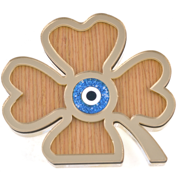 Picture of PLEXI WOODEN FOUR-LEAF