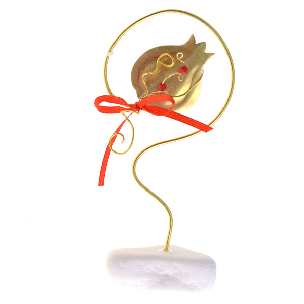 Picture of POMEGRANATE GOLD ON MARBLE