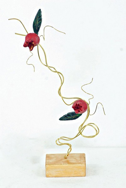 Picture of POMEGRANATE 3D RED GOLD