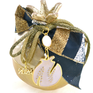 Picture of POMEGRANATE BLACK RIBBON OPEN 