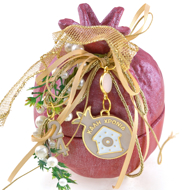 Picture of POMEGRANATE FLOWER RIBBON OPEN