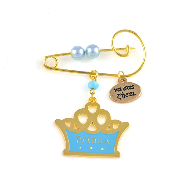 Εικόνα της PIN CROWN BLUE