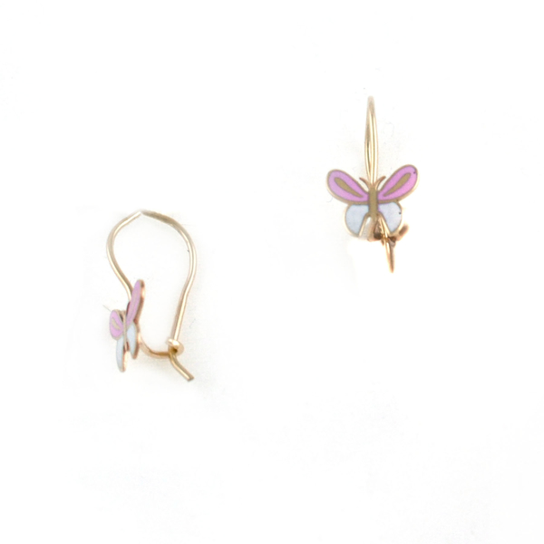 Εικόνα της BUTTERFLY HOOP PINK