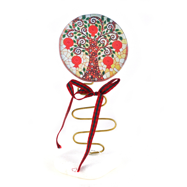 Εικόνα της GLASS POMEGRANATE TREE ON MARBLE