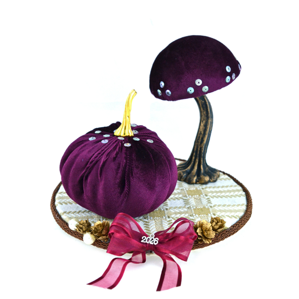 Εικόνα της PURPLE MASHROOM ON WOOD