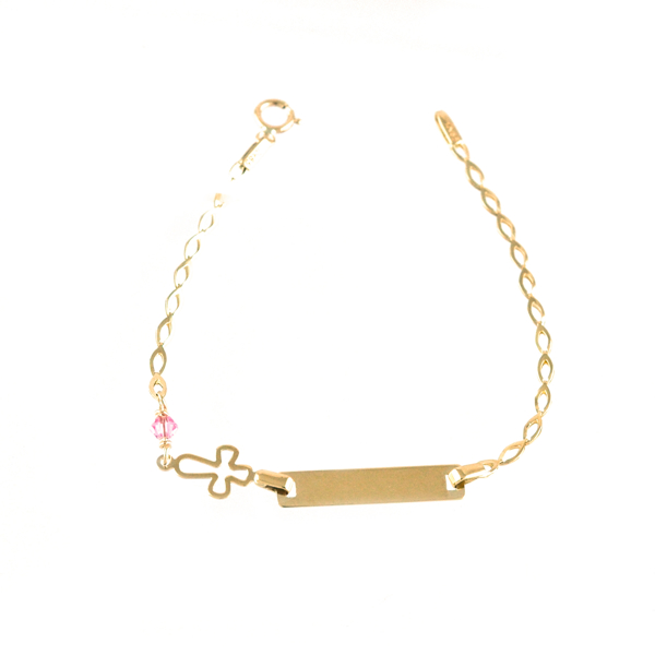 Εικόνα της GOLD ID PINK CROSS