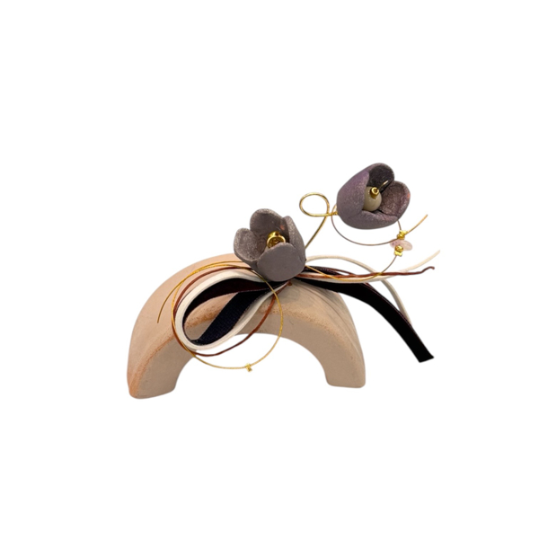 Εικόνα της PURPLE FLOWER HEMICIRCLE