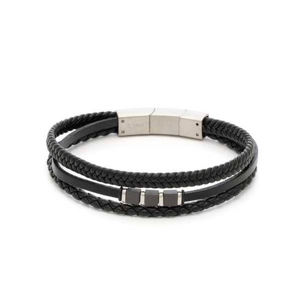 Εικόνα της BLACK STEEL LEATHER TRIPLE